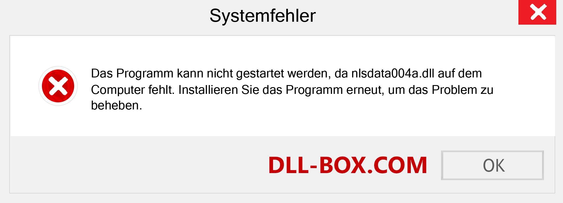 nlsdata004a.dll-Datei fehlt?. Download für Windows 7, 8, 10 - Fix nlsdata004a dll Missing Error unter Windows, Fotos, Bildern