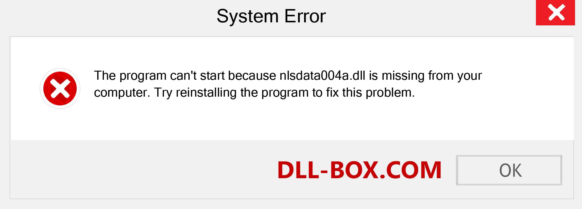  nlsdata004a.dll file is missing?. Download for Windows 7, 8, 10 - Fix  nlsdata004a dll Missing Error on Windows, photos, images