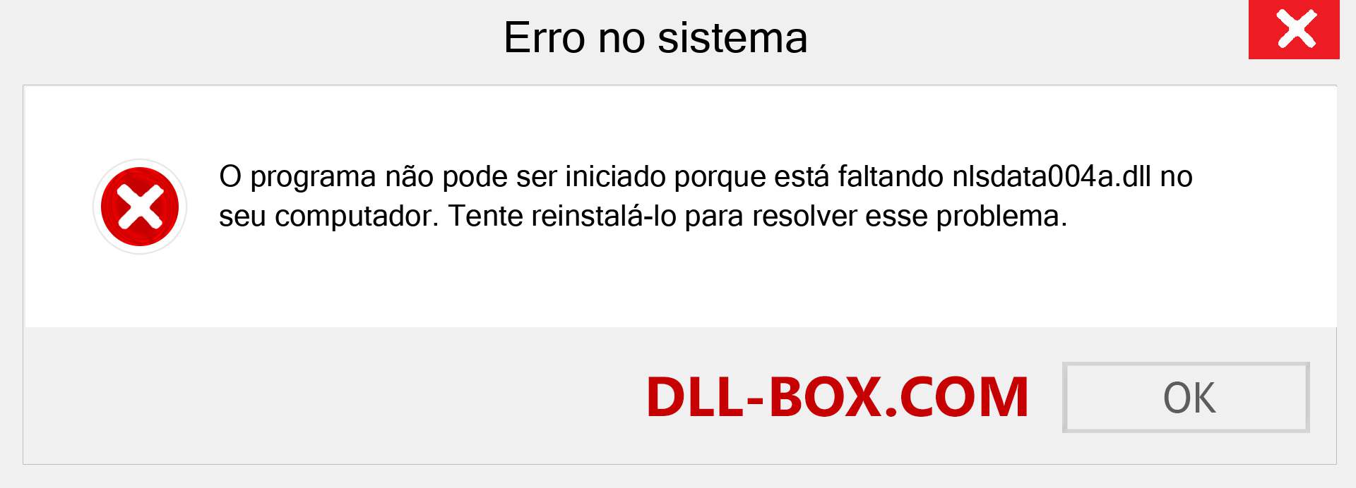 Arquivo nlsdata004a.dll ausente ?. Download para Windows 7, 8, 10 - Correção de erro ausente nlsdata004a dll no Windows, fotos, imagens